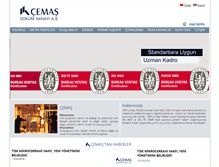 Tablet Screenshot of cemas.com.tr